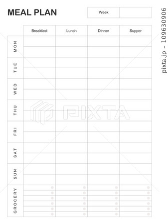 meal plan meal plan 109630906
