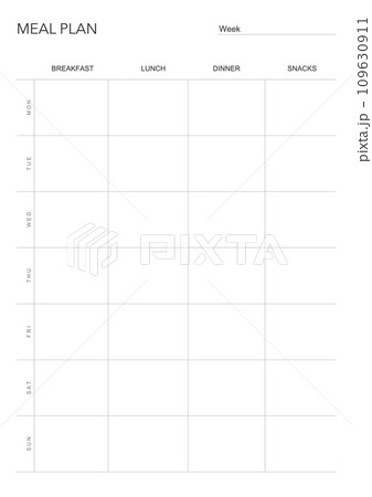 meal plan meal plan 109630911