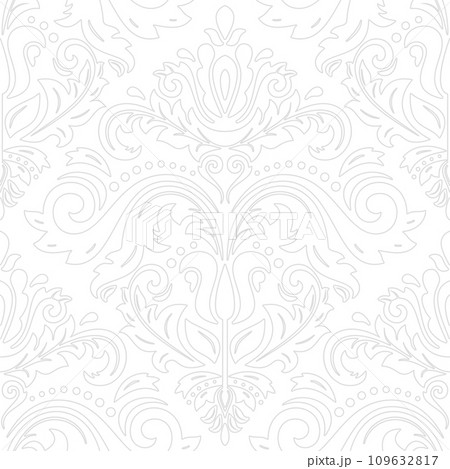 Classic Seamless Vector Fine Pattern With Arabesques 109632817
