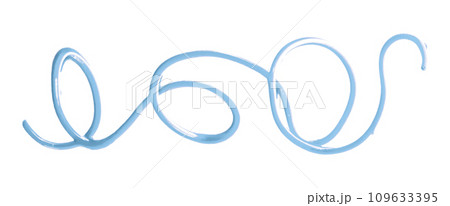 light blue watercolor painted zigzag lines isolated on white background. light blue watercolor painted zigzag lines isolated on white background. 109633395