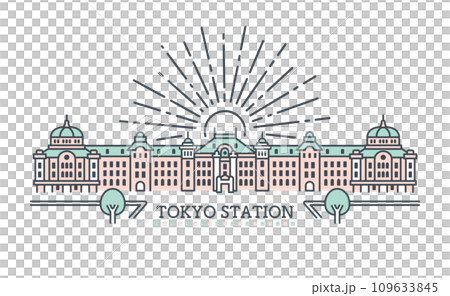 東京駅シンプルデザイン 109633845