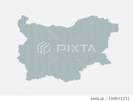 Vector map Bulgaria for points, dotted template Vector map Bulgaria for points, dotted template 109635131