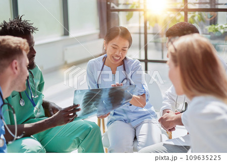 Group of Doctors and nurses Concept Teamwork in hospital for success work and trust in team 109635225