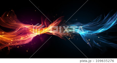 Abstract banner background design template on black background. 109635276