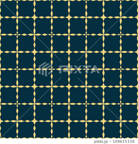Christmas minimalistic seamless pattern with star and rhombus shapes. Subtle texture for Christmas with ornamental star, light, diamond.  109635338