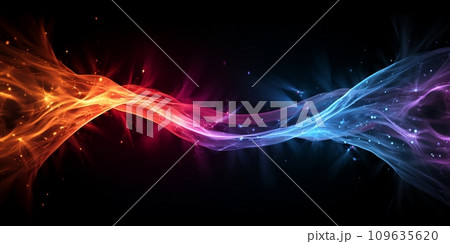 Abstract banner background design template on black background. Abstract banner background design template on black background. 109635620
