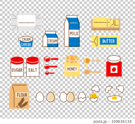 製菓材料　イラスト 109636138