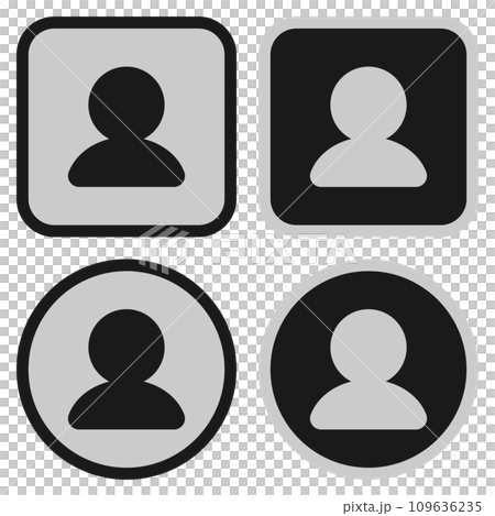 User icon set black User icon set black 109636235