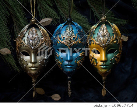 happy new year ornaments 109637714