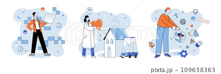 Digital asset vector illustration. The economy relies on management digital assets and financial systems support them The concept digital assets is reshaping traditional finance and economy models Digital asset vector illustration. The economy relies on management digital assets and financial systems support them The concept digital assets is reshaping traditional finance and economy models 109638363