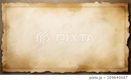 羊皮紙のテクスチャ　AI生成画像 109640087