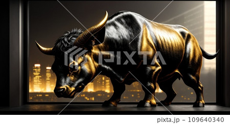 Bull run or bullish market trend in crypto currency or stocks. Trade exchange background, up arrow graph for increase in asset value. Cryptocurrency stock share price chart. Global economy boom.. AI Bull run or bullish market trend in crypto currency or stocks. Trade exchange background, up arrow graph for increase in asset value. Cryptocurrency stock share price chart. Global economy boom.. AI 109640340