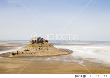 Mangystau region landscape, Karyn Zharyk depression, Kazakhstan 109640833