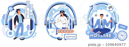 Help desk vector illustration. The help desk hotline echoes with dedicated voices IT professionals, ready to assist Assistance is just call away at help desk, where network solutions meet customer Help desk vector illustration. The help desk hotline echoes with dedicated voices IT professionals, ready to assist Assistance is just call away at help desk, where network solutions meet customer 109640977