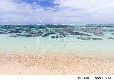 Empty coastal landscape of La Digue island, Seychelles Empty coastal landscape of La Digue island, Seychelles 109641548