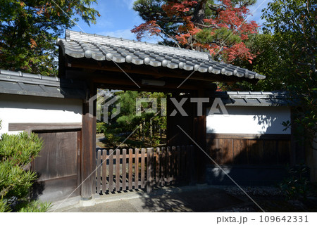 秋の妙心寺　徳雲院山門　京都市右京区花園 109642331