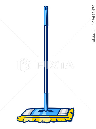 Illustration of mop. Housekeeping cleaning item for service and advertising. Illustration of mop. Housekeeping cleaning item for service and advertising. 109642476