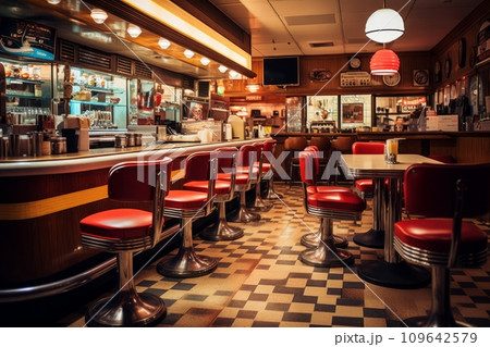 Classic American retro cafe Classic American retro cafe 109642579