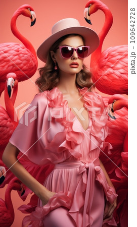 Exotic bird and high fashion 109642728