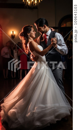 First dance of the bride and groom 109643103