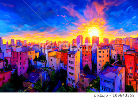 夕焼けの遠景 夕焼けの遠景 【公式通販】