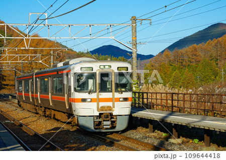 奈良井駅　電車 109644418