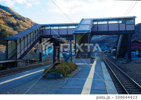 奈良井駅　電車 109644423