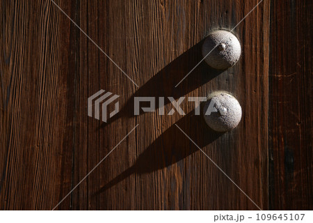 秋の東福寺　退耕庵　山門の釘隠し　京都市東山区 109645107