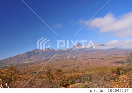 秋の八ヶ岳高原(平沢峠からの展望)　【長野県南佐久郡南牧村】 109645117