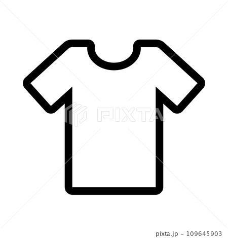 Tシャツのアイコン。服のアイコン。ベクター。 Tシャツのアイコン。服のアイコン。ベクター。 109645903
