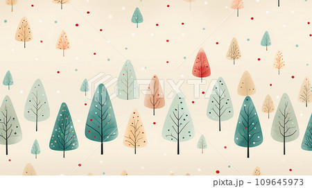 AI art  Christmas themed background クリスマスがテーマの背景 109645973