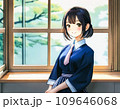 窓際にいる女子高生 109646068