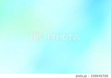 青・黄緑色系ふんわりとした背景　グラデーション 109646786