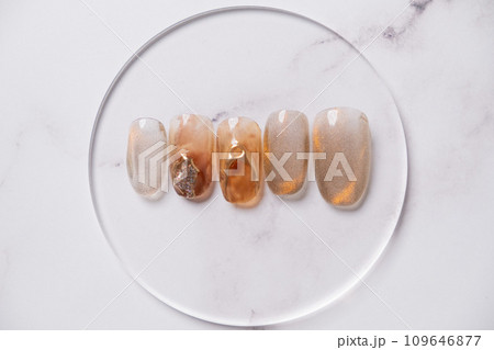 マグネットネイルチップ/ジェルネイル/Magnetic nail tip sample 109646877
