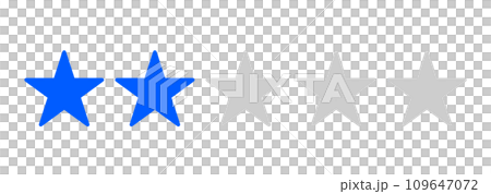 簡單的藍色兩星標記 109647072