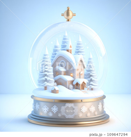 Christmas snow globe snowflakes soft blue white color wallpaper Christmas snow globe snowflakes soft blue white color wallpaper 109647294
