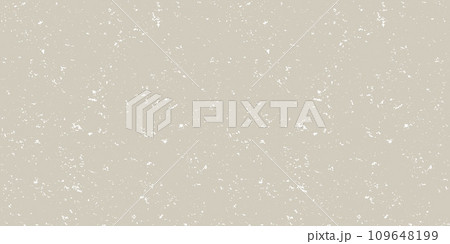 Beige and white mottled seamless pattern. Small grunge sprinkles, particles, dust and spots wallpaper. Noise grain repeating background. Overlay random grit texture. Vector illustration 109648199