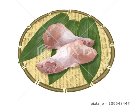 鶏の手羽元（ザル、笹の葉付き） 109648447