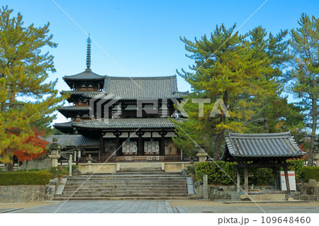 世界遺産 聖徳宗総本山法隆寺西院伽藍 中門 世界遺産 聖徳宗総本山法隆寺西院伽藍 中門 109648460