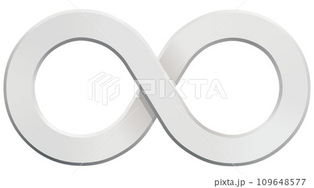 モノトーンの無限大マーク ベクターイラストレーション モノトーンの無限大マーク ベクターイラストレーション 109648577
