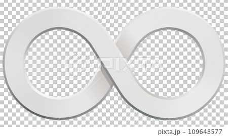 モノトーンの無限大マーク ベクターイラストレーション モノトーンの無限大マーク ベクターイラストレーション 109648577