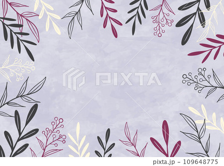 ナチュラルな植物のフレーム 109648775