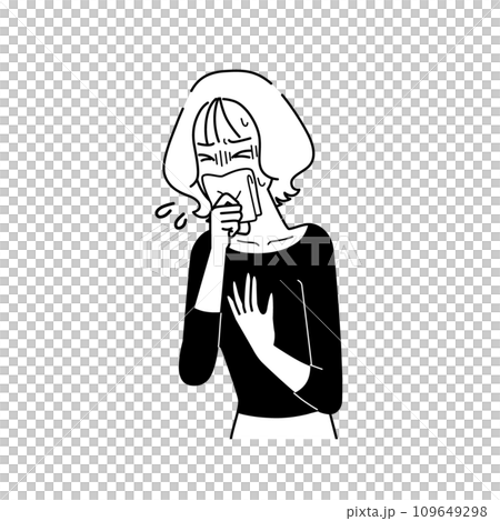 噁心女性單色 噁心女性單色 109649298