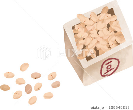 節分の豆 109649815