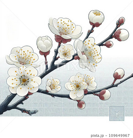 白梅の花舞う 白梅の花舞う 109649967