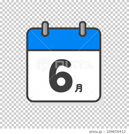 Simple June calendar icon - image material for monthly events and schedules Simple June calendar icon - image material for monthly events and schedules 109650412