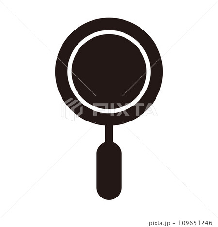 虫眼鏡のモノトーンのアイコン 109651246