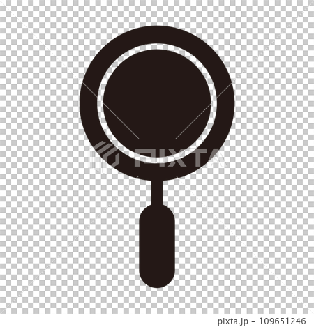 Magnifying glass monochrome icon 109651246