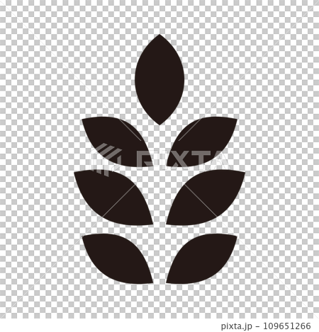 表示一片葉子的單色圖標 表示一片葉子的單色圖標 109651266