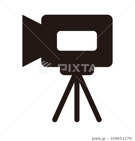 カメラのようなモノトーンのアイコン カメラのようなモノトーンのアイコン 109651270